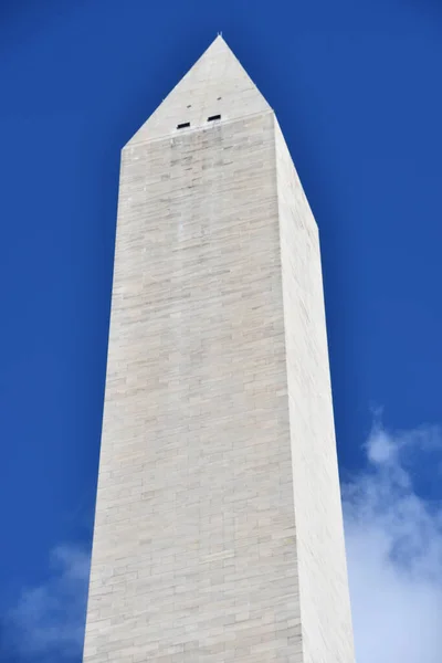 Washington Apr Washington Monument Washington Seen April 2021 Built Commemorate — Stock Photo, Image