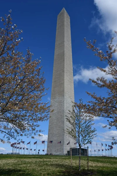 Washington Abr Monumento Washington Washington Visto Abril 2021 Fue Construido — Foto de Stock