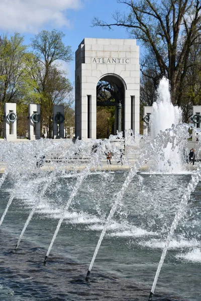 Washington Apr World War Memorial Washington Come Visto Aprile 2021 — Foto Stock
