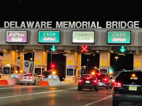 Wilmington Abr Delaware Memorial Bridge Wilmington Delaware Visto Abril 2021 —  Fotos de Stock