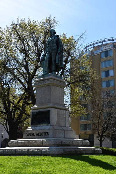 Washington April Daniel Webster Memorial Washington Aufgenommen April 2021 — Stockfoto