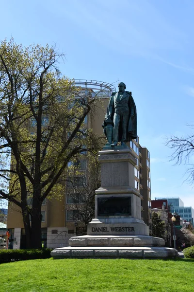 Washington Apr Daniel Webster Memorial Washington Gezien April 2021 — Stockfoto