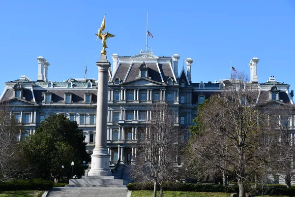 Washington Apr Monumento Primeira Divisão Edifício Escritório Executivo Eisenhower Eeob — Fotografia de Stock