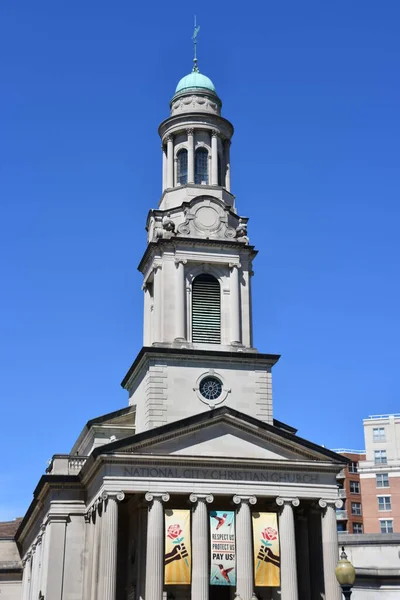 Washington Apr National City Christian Church Thomas Circle Park Washington — Stockfoto