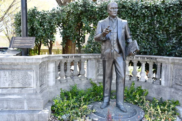 Washington Apr Statue Mustafa Kemal Ataturk Sheridan Circle Turkish Embassy — 스톡 사진