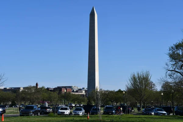 Washington Nisan 2021 Washington Deki Washington Anıtı Bir Zamanlar Kıta — Stok fotoğraf