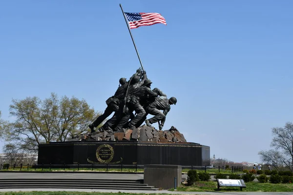 Washington Apr Marine Corps War Memorial Iwo Jima Washington 2021 — 스톡 사진
