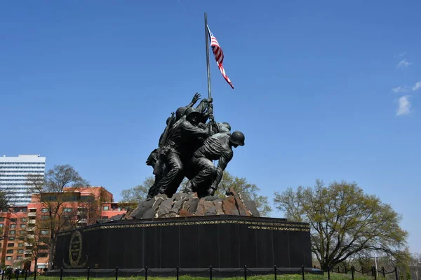 Washington Apr Marine Corps War Memorial Iwo Jima Washington Seen — Stock Photo, Image