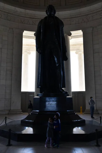 Washington Apr Thomas Jefferson Memorial Washington Como Visto Abril 2021 — Fotografia de Stock