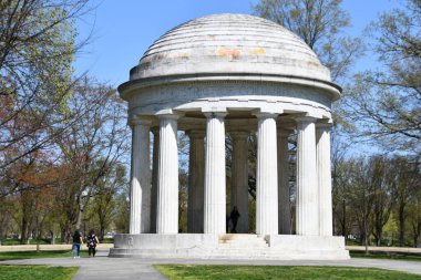 WASHINGTON DC - 5 Nisan 2021 'de Washington DC' de I. Dünya Savaşı 'nda görev yapmış Kolombiya Bölgesi vatandaşlarının anısına dikilen anıt.