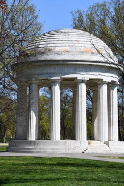 WASHINGTON DC - 5 Nisan 2021 'de Washington DC' de I. Dünya Savaşı 'nda görev yapmış Kolombiya Bölgesi vatandaşlarının anısına dikilen anıt.