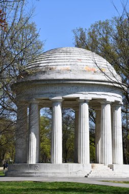 WASHINGTON DC - 5 Nisan 2021 'de Washington DC' de I. Dünya Savaşı 'nda görev yapmış Kolombiya Bölgesi vatandaşlarının anısına dikilen anıt.