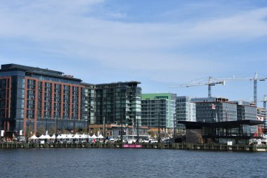 WASHINGTON DC - 5 Nisan 2021 'de görüldüğü üzere Washington DC' deki Bölge Rıhtımı.