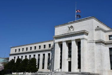 WASHIJNGTON DC - 5 Nisan 2021 'de Washington DC' de Federal Rezerv.