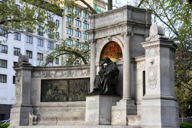 Washington DC 'deki Samuel Hahnemann Anıtı, 5 Nisan 2021' de görüldü..