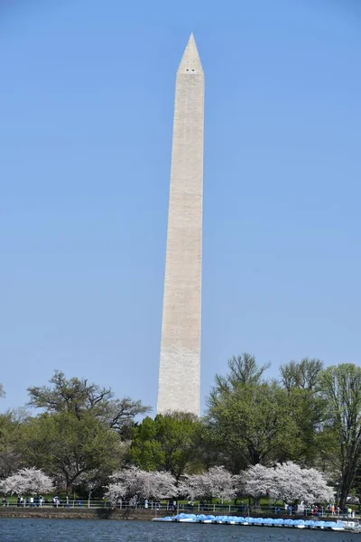 Вашингтон Округ Колумбия Apr Washington Monument Washington Seen April 2021 — стоковое фото