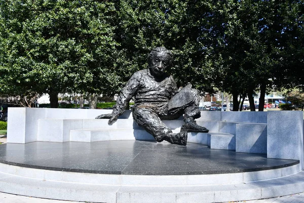 Washington Abril Monumento Albert Einstein Fuera Academia Nacional Ciencias Washington —  Fotos de Stock