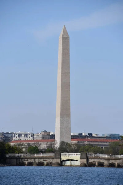 Washington Apr Washington Monument Washington Come Visto Aprile 2021 — Foto Stock