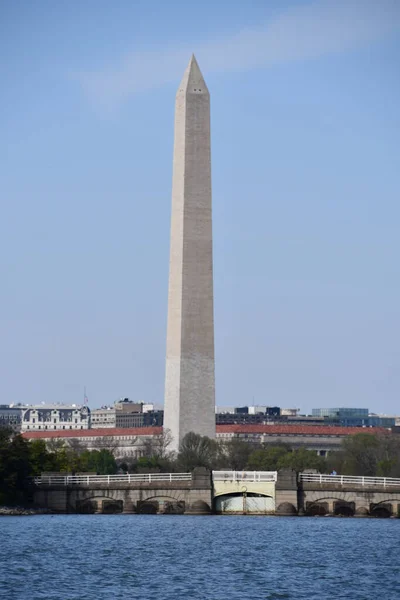 ワシントンDc 2021年4月5日に見られるワシントンDcのワシントン記念碑 — ストック写真