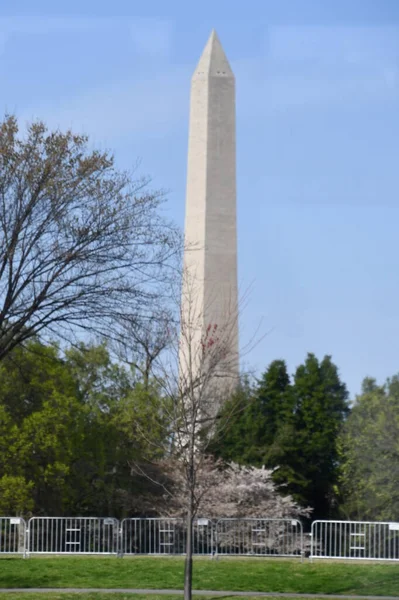 Washington Abr Monumento Washington Washington Visto Abril 2021 — Foto de Stock