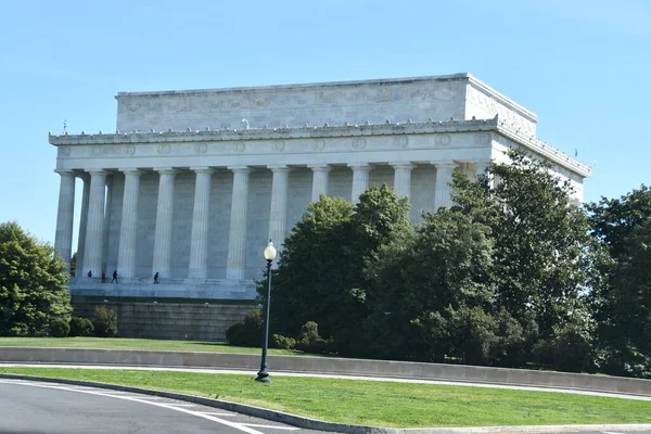 Washington Apr Lincoln Memorial Waszyngtonie Waszyngton Widziany Kwietnia 2021 Roku — Zdjęcie stockowe