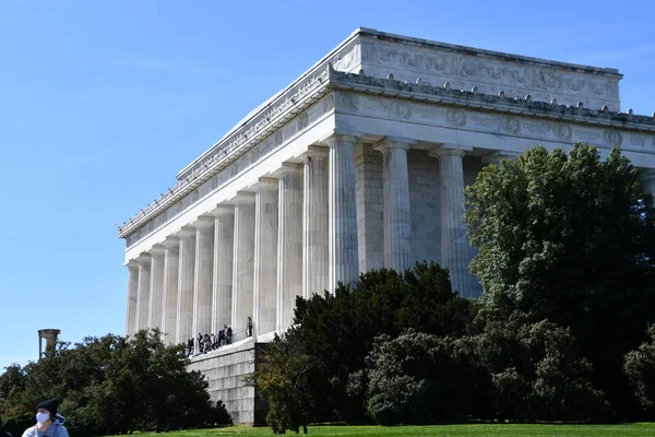 Washington Apr Меморіал Лінкольна Вашингтоні Округ Колумбія Видно Квітня 2021 — стокове фото