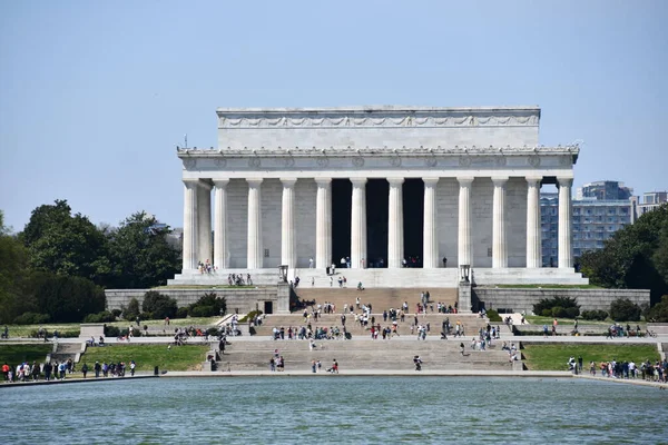 Washington Apr Lincoln Memorial Washington Come Visto Aprile 2021 Monumento — Foto Stock