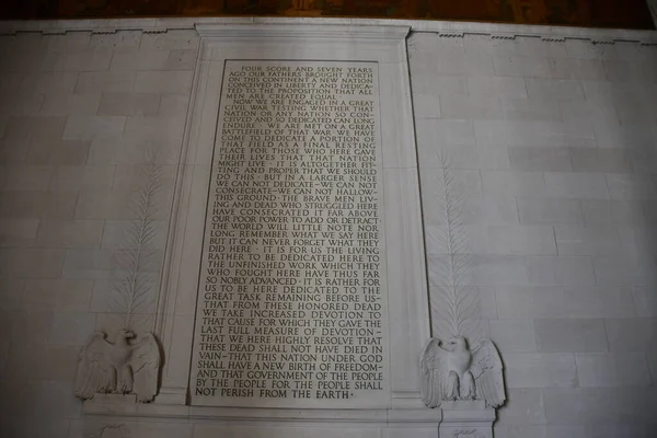 Washington Apr 2021年4月15日に見られたように ワシントンDcのリンカーン記念館 第16代アメリカ合衆国大統領エイブラハム リンカーンを記念して建てられたアメリカ国立記念碑である — ストック写真