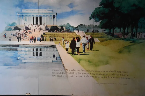 Washington Apr Lincoln Memorial Washington Seen April 2021 American National — Stock Photo, Image