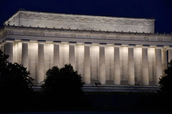 Washington Apr Lincoln Memorial Washington Como Visto Abril 2021 Monumento — Fotografia de Stock