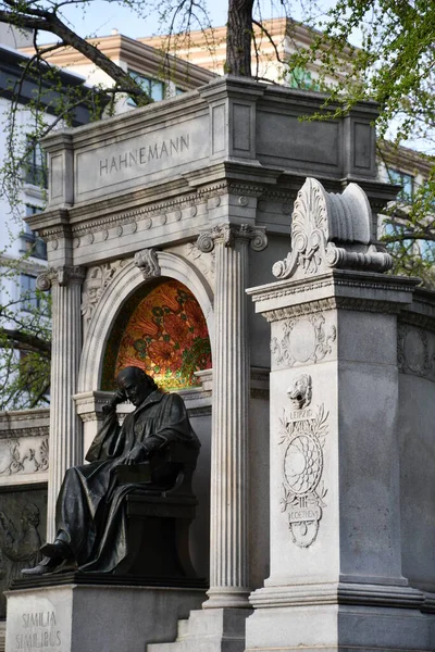 Washington April Samuel Hahnemann Denkmal Washington Aufgenommen April 2021 — Stockfoto