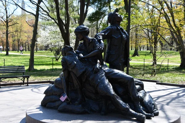 Washington Apr Vietnam Womens Memorial Washington Seen April 2021 — Stock Photo, Image