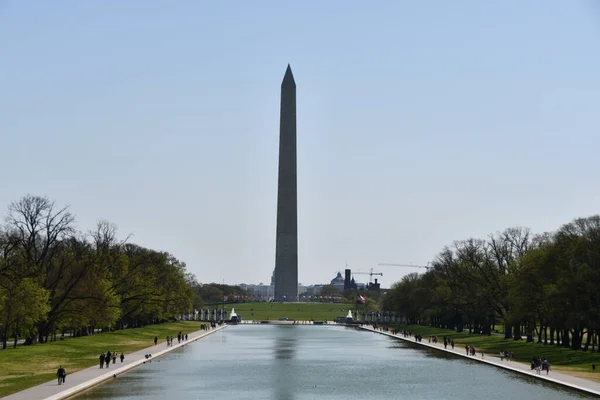 Вашингтон Округ Колумбия Apr Washington Monument Washington Seen April 2021 — стоковое фото