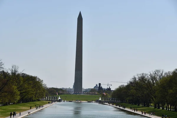 Washington Apr Washington Monument Washington Gezien April 2021 Het Werd — Stockfoto