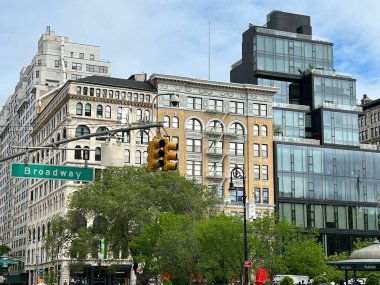 NEW YORK, NY - 18 Mayıs 2022 'de görüldüğü üzere New York' taki Union Square. 