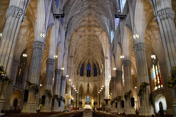 Нью Йорк Сити Нью Йорк Мая Собор Святого Патрика Нью — стоковое фото