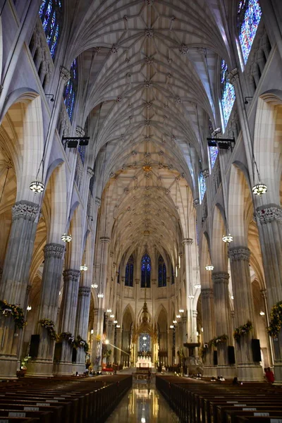Нью Йорк Сити Нью Йорк Мая Собор Святого Патрика Нью — стоковое фото