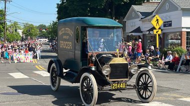 NEW CANAAN, CT - 30 Mayıs, New Canaan Memorial Day Parade, 30 Mayıs 2022.