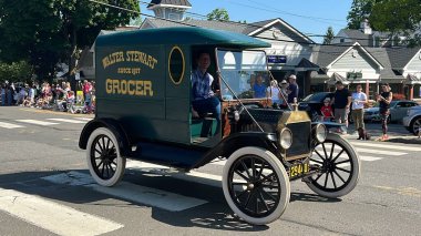 NEW CANAAN, CT - 30 Mayıs, New Canaan Memorial Day Parade, 30 Mayıs 2022.