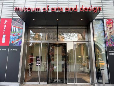 NEW YORK NY - 30 Mayıs: New York Sanat ve Tasarım Müzesi, 30 Mayıs 2021 'de görüldüğü gibi.