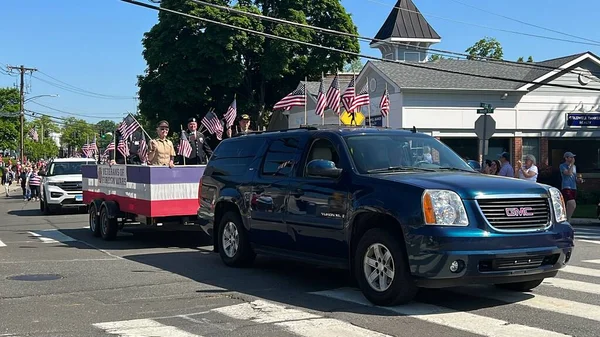 NEW CANAAN, CT - 30 Mayıs, New Canaan Memorial Day Parade, 30 Mayıs 2022.