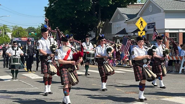 NEW CANAAN, CT - 30 Mayıs, New Canaan Memorial Day Parade, 30 Mayıs 2022.