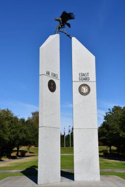 FLORENCE SC - NOV 20: Veterans Park in Florence, South Carolina, as seen on Nov 20, 2021.