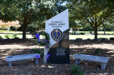 FLORENCE SC - NOV 20: Veterans Park in Florence, South Carolina, as seen on Nov 20, 2021.