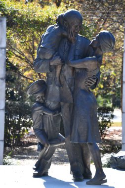 FLORENCE SC - NOV 20: Veterans Park in Florence, South Carolina, as seen on Nov 20, 2021.