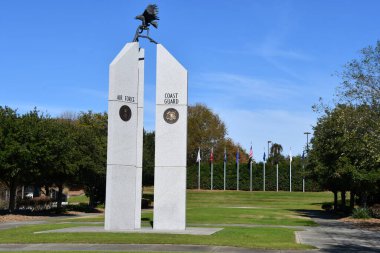 FLORENCE SC - NOV 20: Veterans Park in Florence, South Carolina, as seen on Nov 20, 2021.
