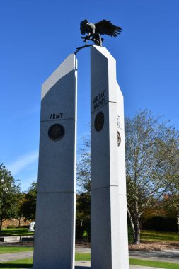 FLORENCE SC - NOV 20: Veterans Park in Florence, South Carolina, as seen on Nov 20, 2021.