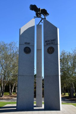 FLORENCE SC - NOV 20: Veterans Park in Florence, South Carolina, as seen on Nov 20, 2021.