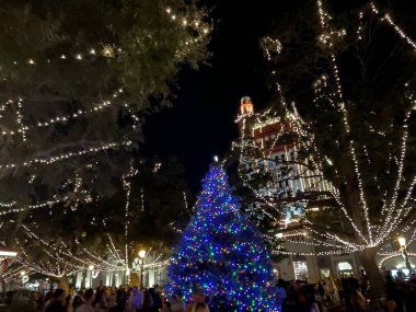 ST AUGUSTINE, FL - 20 Kasım 2021 'de St. Augustine, Florida' da Işıklar Gecesi.
