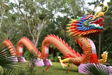 ORLANDO FL - NOV 21: 21 Kasım 2021 'de Orlando, Florida' daki Central Florida Hayvanat Bahçeleri 'nde Asya Fener Festivali ve Botanik Bahçeleri' nde görüldü..